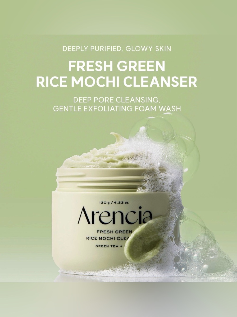 Arencia Fresh Green Rice Mochi Cleanser